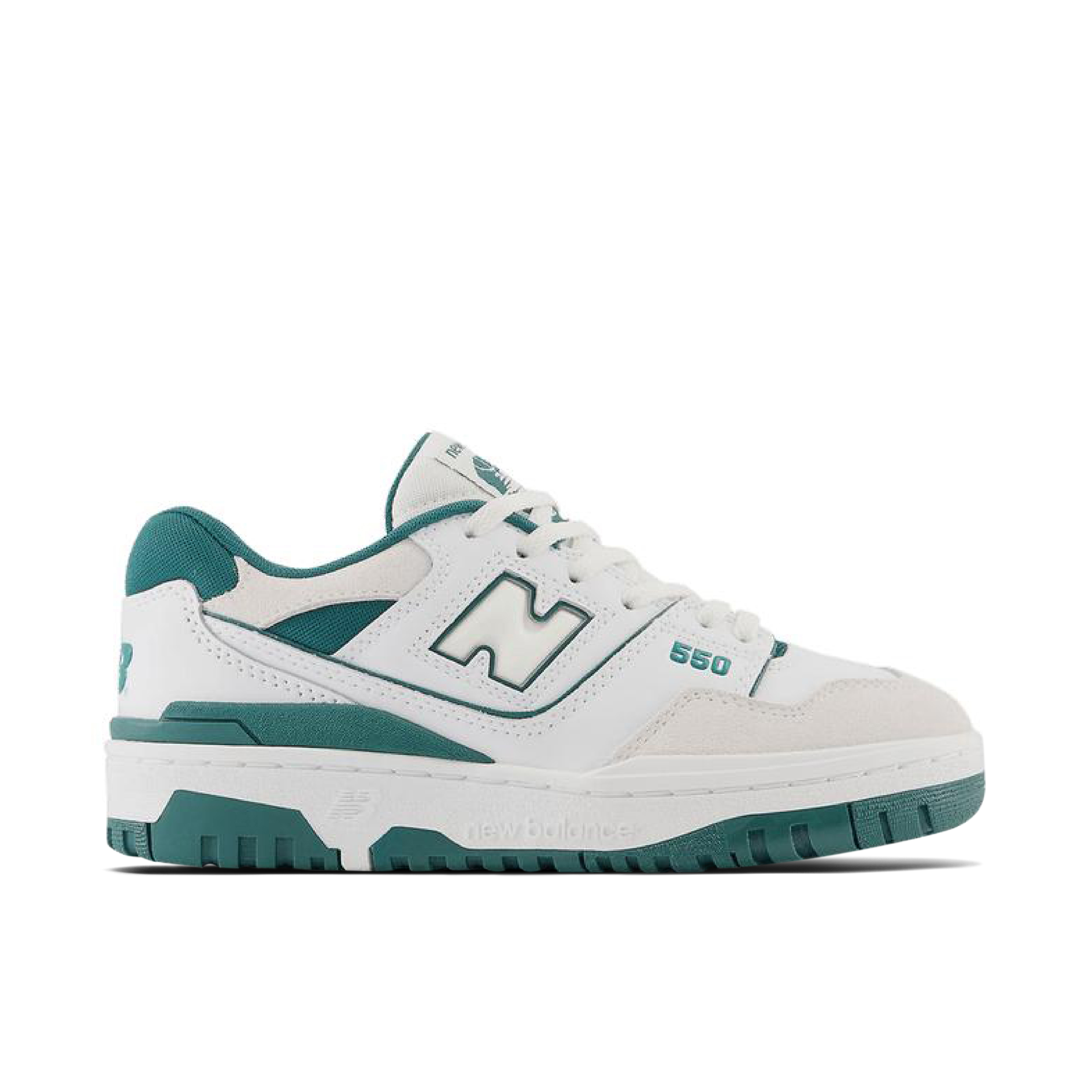 New Balance 550 White Vintage Teal GS | GSB550TA | Laced