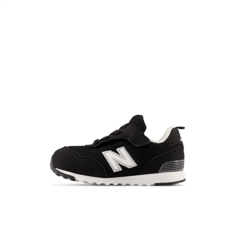 New Balance Infant & Toddler Boys 515 NEW-B Hook & Loop Shoe - NW515BLK (X-Wide)