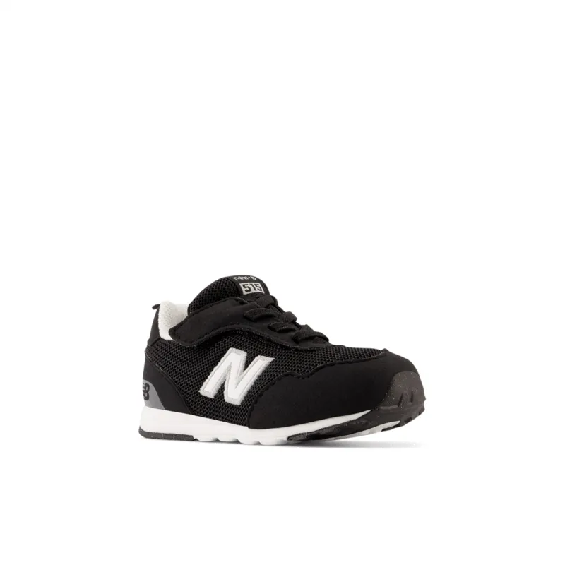 New Balance Infant & Toddler Boys 515 NEW-B Hook & Loop Shoe - NW515BLK (X-Wide)