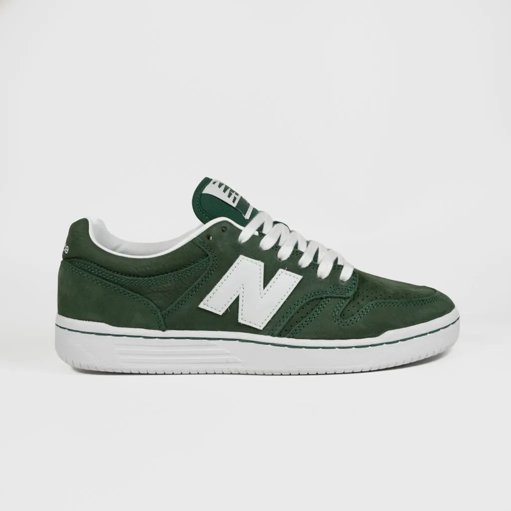 New Balance Numeric - 480 Shoes - Forest Green / White