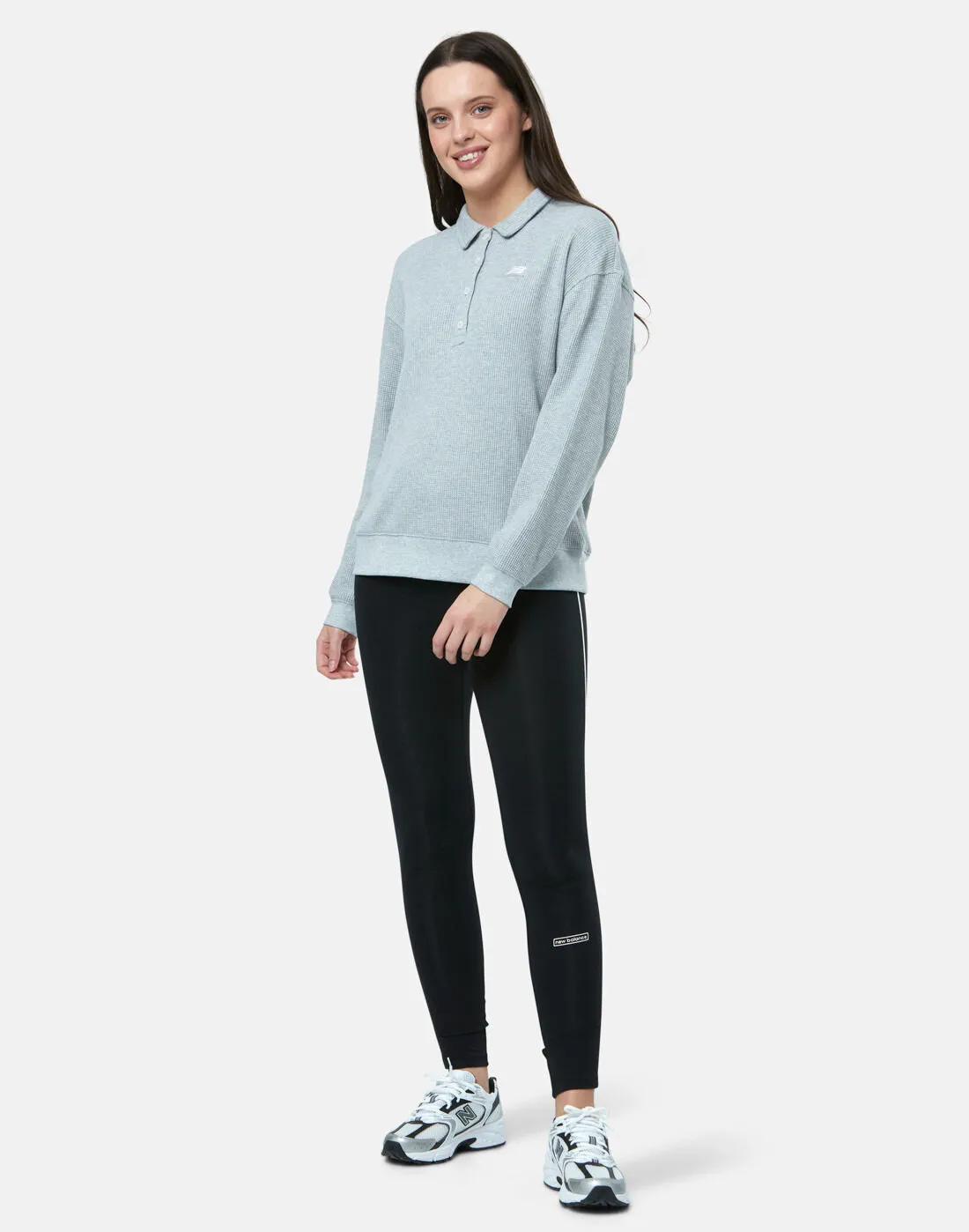 New Balance Womens Athletics Collared Sweatshirt