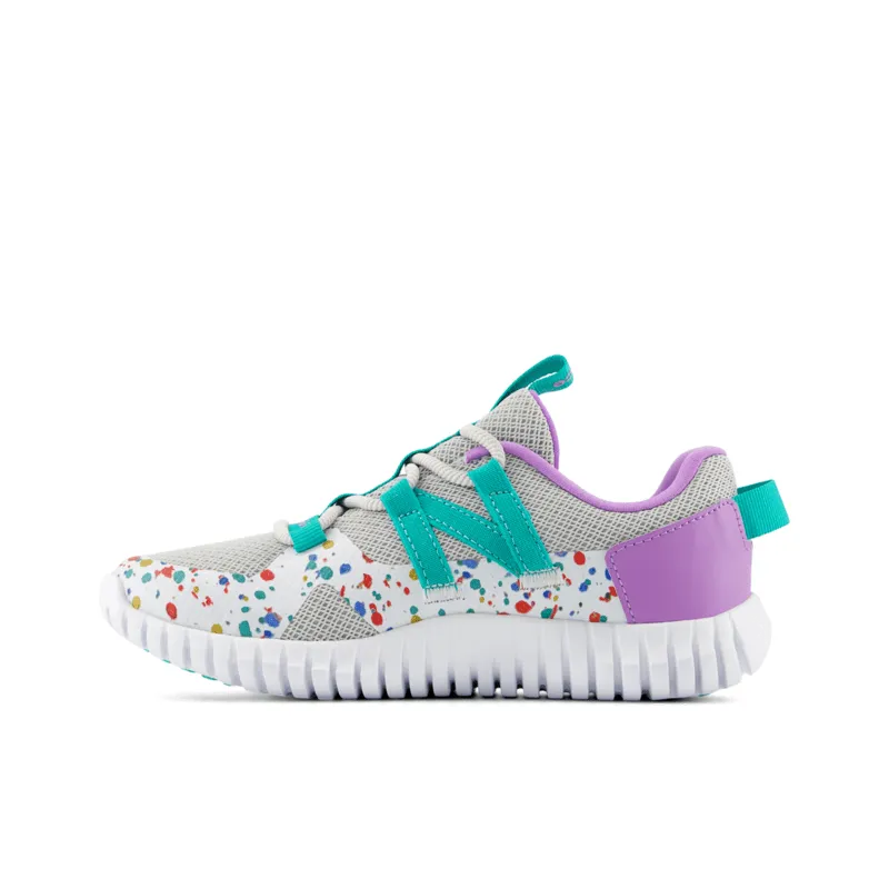 New Balance Youth Girls Playgruv V2 Bungee Running Shoe - PTPGRVWS