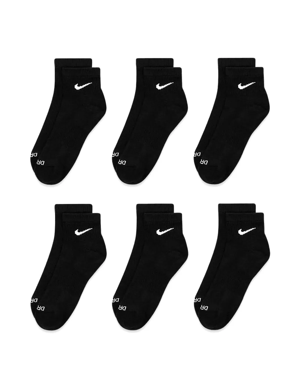 NIKE NIKE EVERYDAY PLUS CUSHIONED ANKLE SOCKS 6 PACK