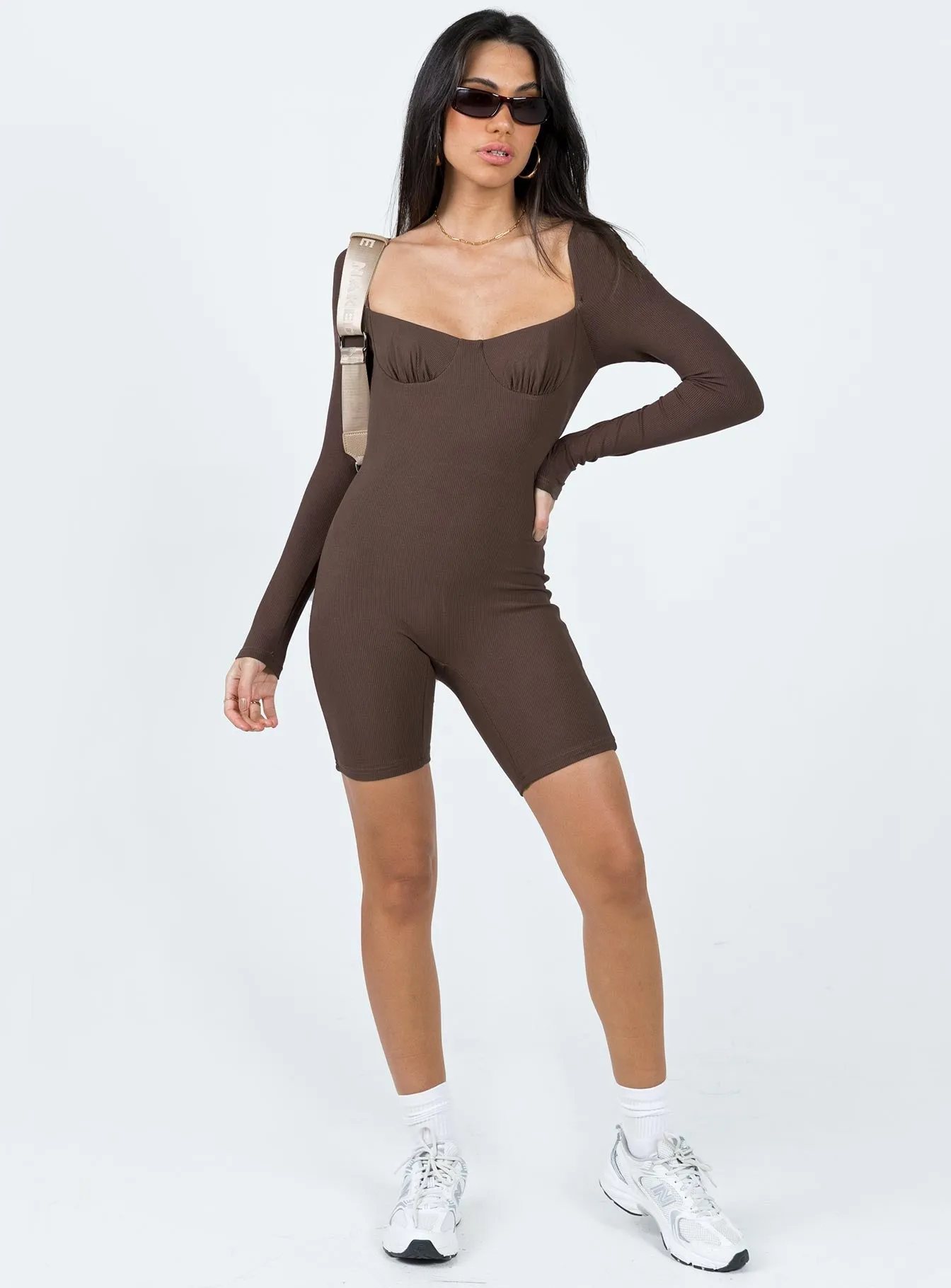 Norah Romper Brown