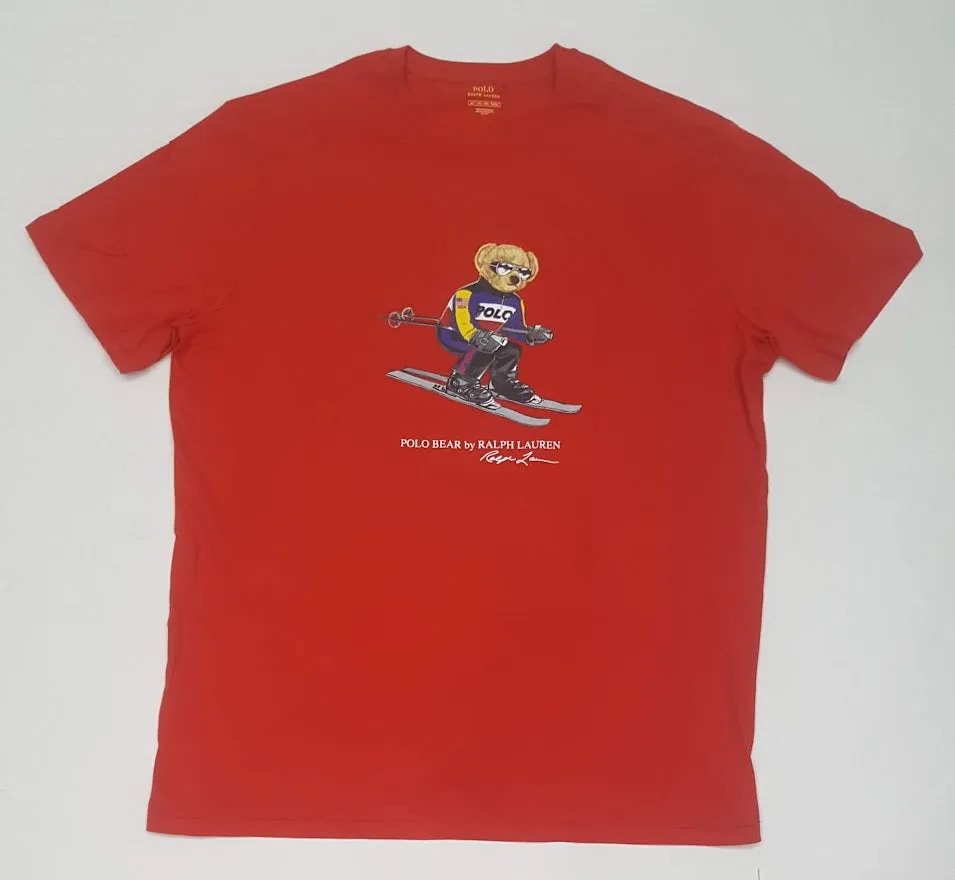 Nwt Polo Big & Tall Red Ski Teddy Bear Tee