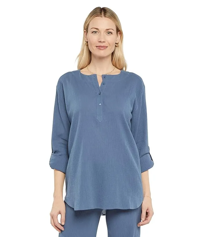 NYDJ Tunic Blouse w/ Tab Sleeves Women's