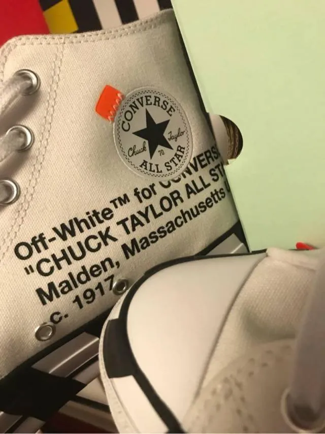 Off-white x converse chuck 70 stripe