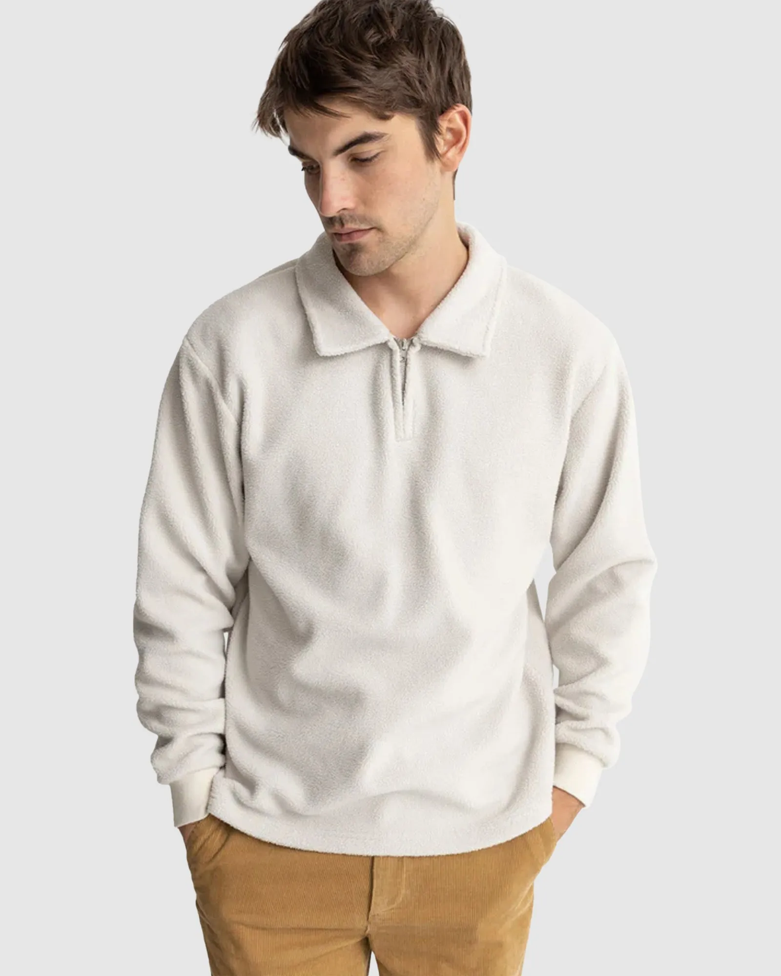 OSKAR 1/4 ZIP REVERSE FLEECE