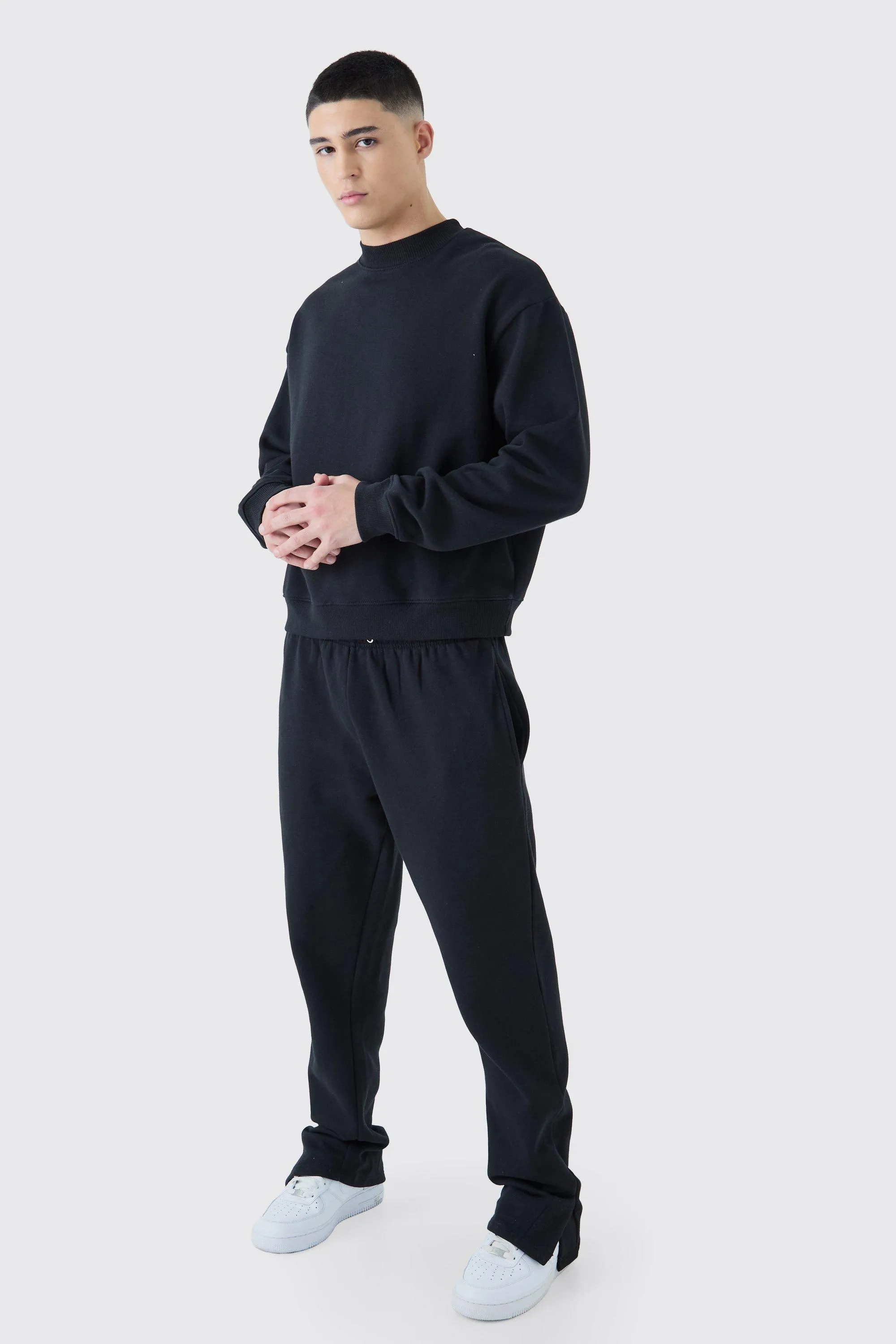 Oversized Boxy Sweatshirt Tracksuit