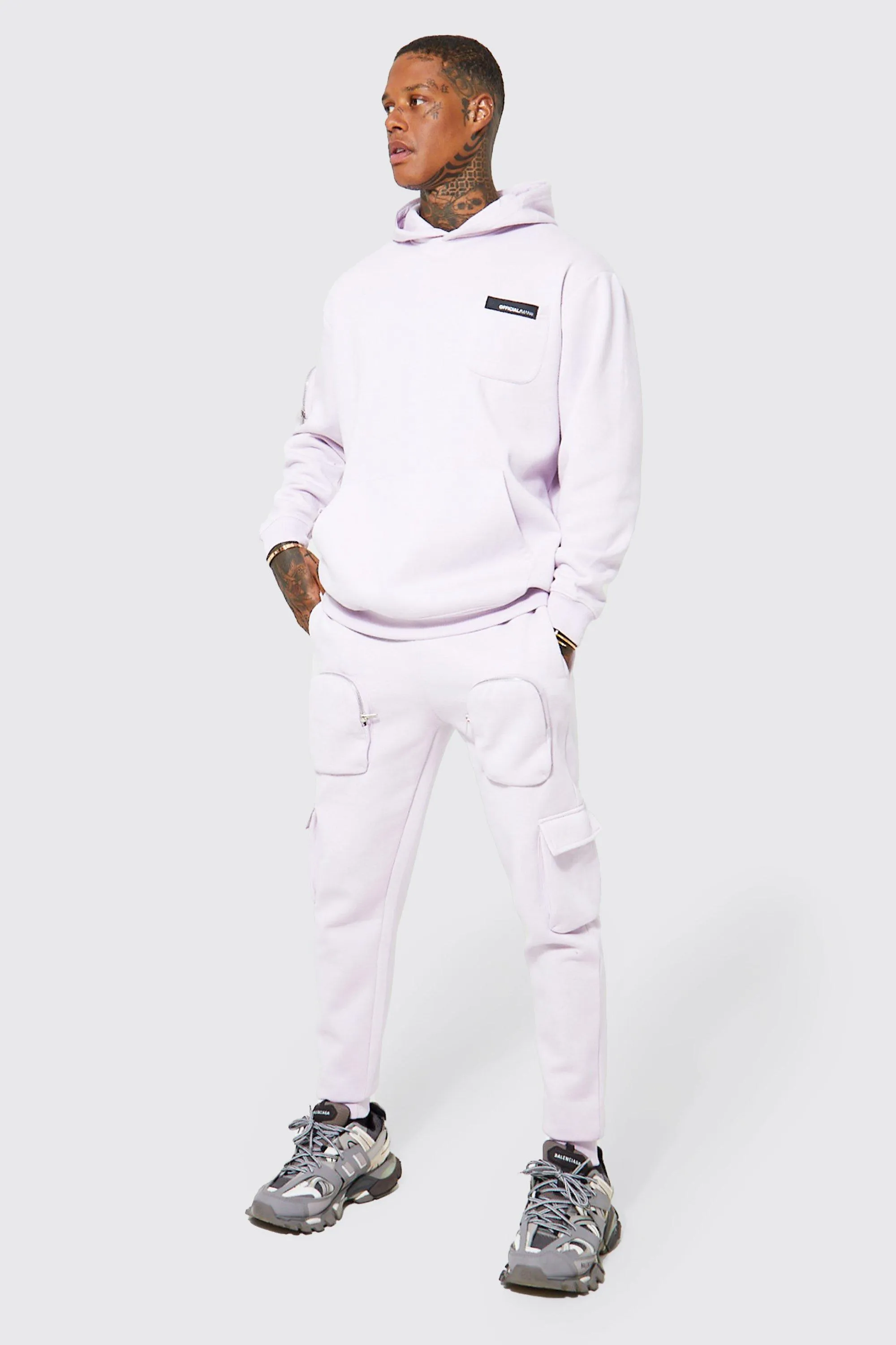 Oversized Cargo Hooded Tracksuit