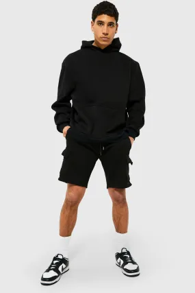 Oversized Cargo Short Hooded Tracksuit