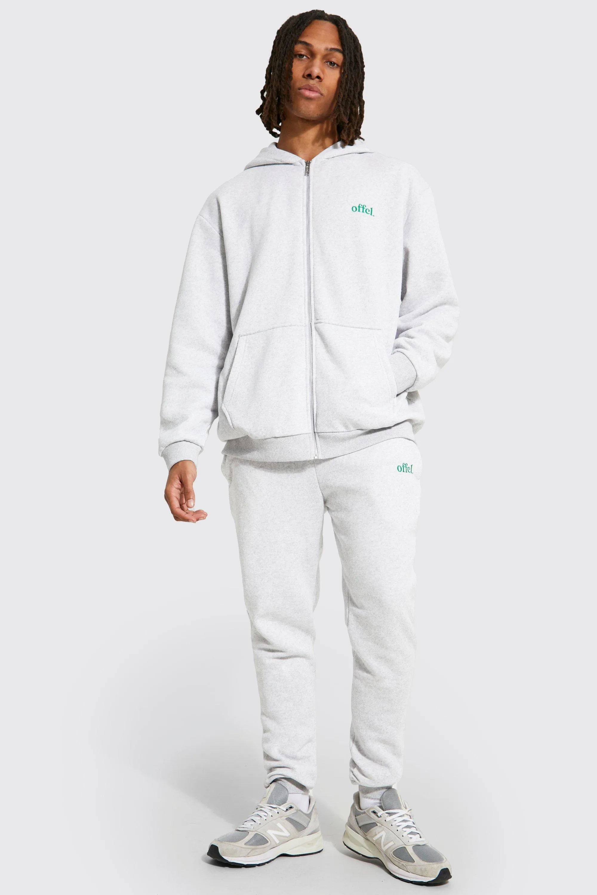 Oversized Offcl Zip Through Hooded Tracksuit