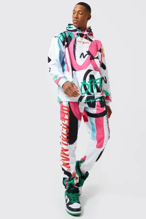 Oversized Official Man Graffiti Tracksuit