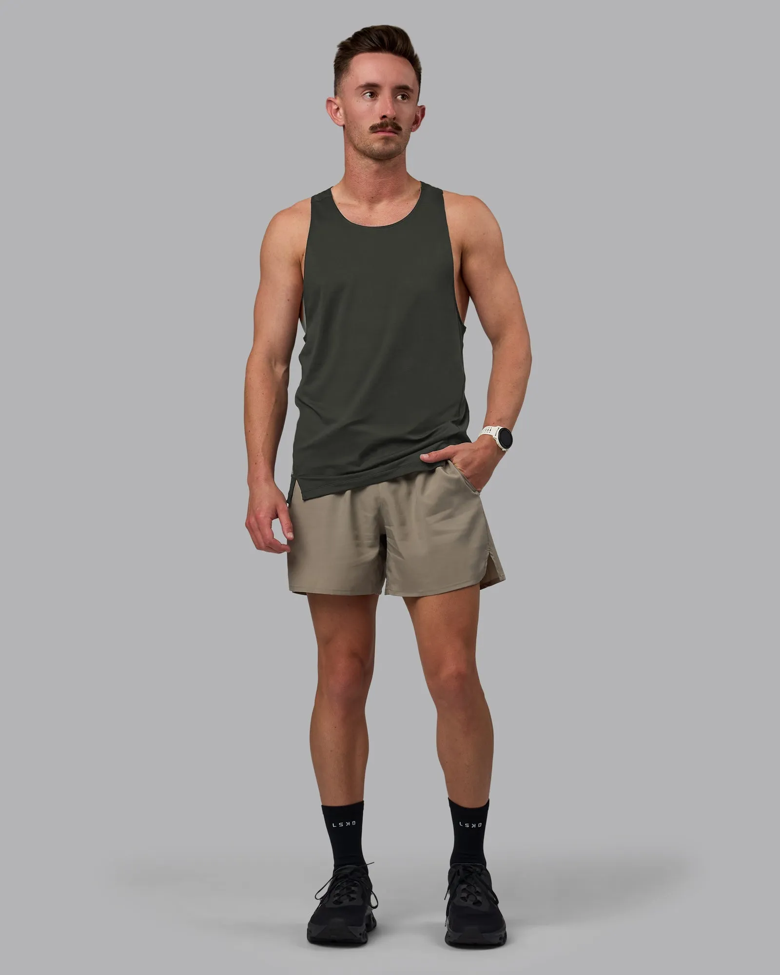 Pace Running Tank - Pirate Black