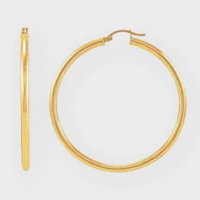 Page hoops earrings 18kts gold plated