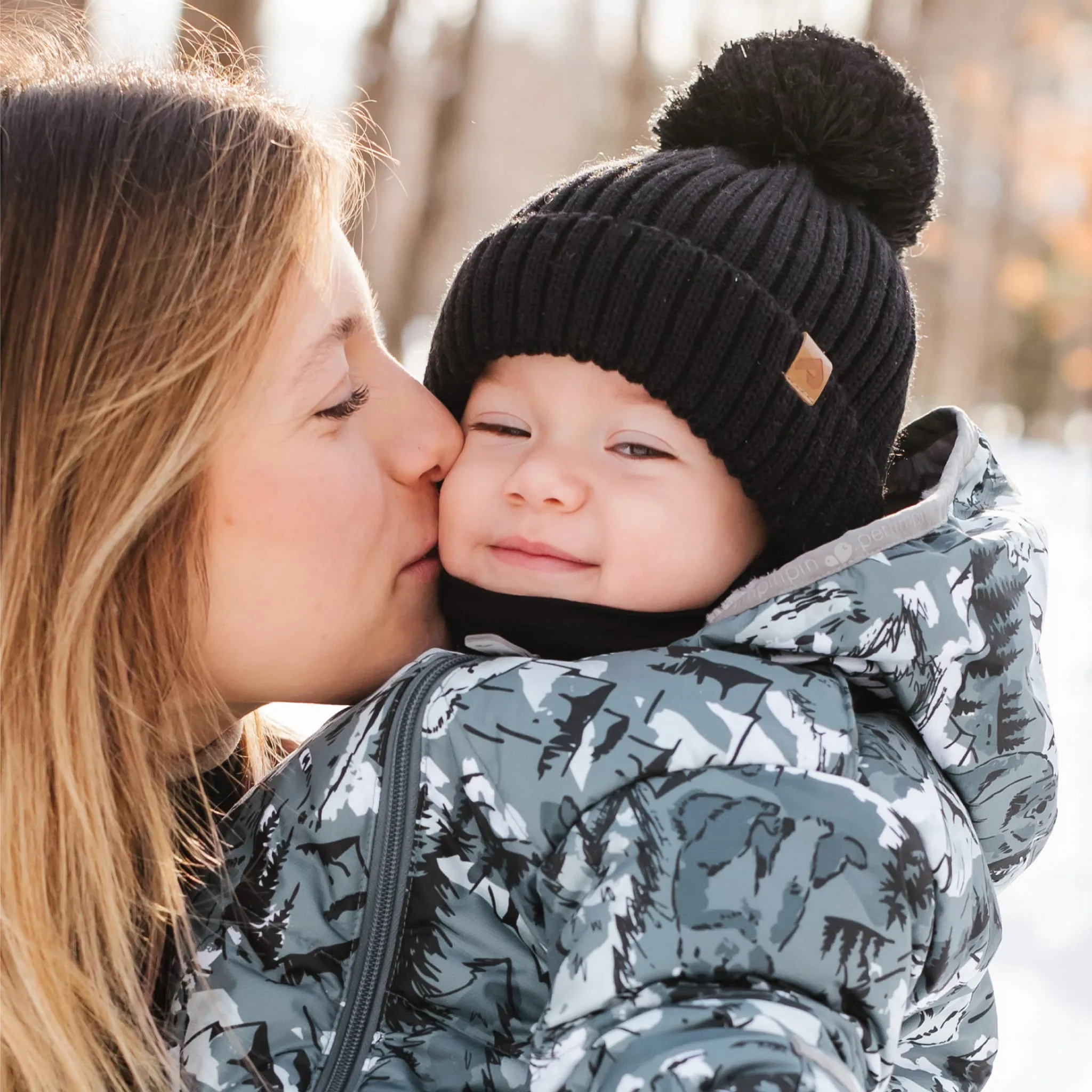 Perlimpinpin Black Knit Hat 2-6y  - Clement