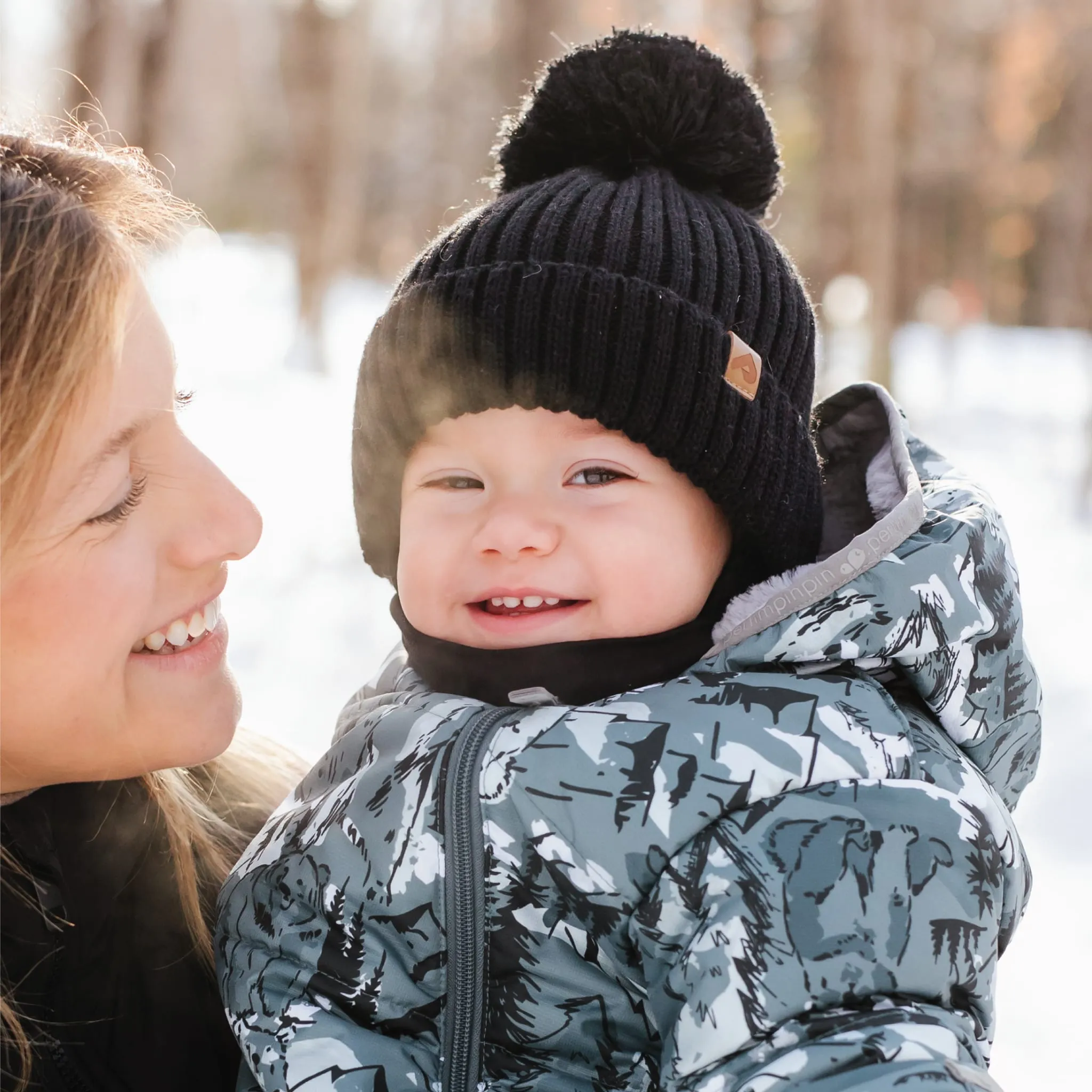 Perlimpinpin Black Knit Hat 2-6y  - Clement