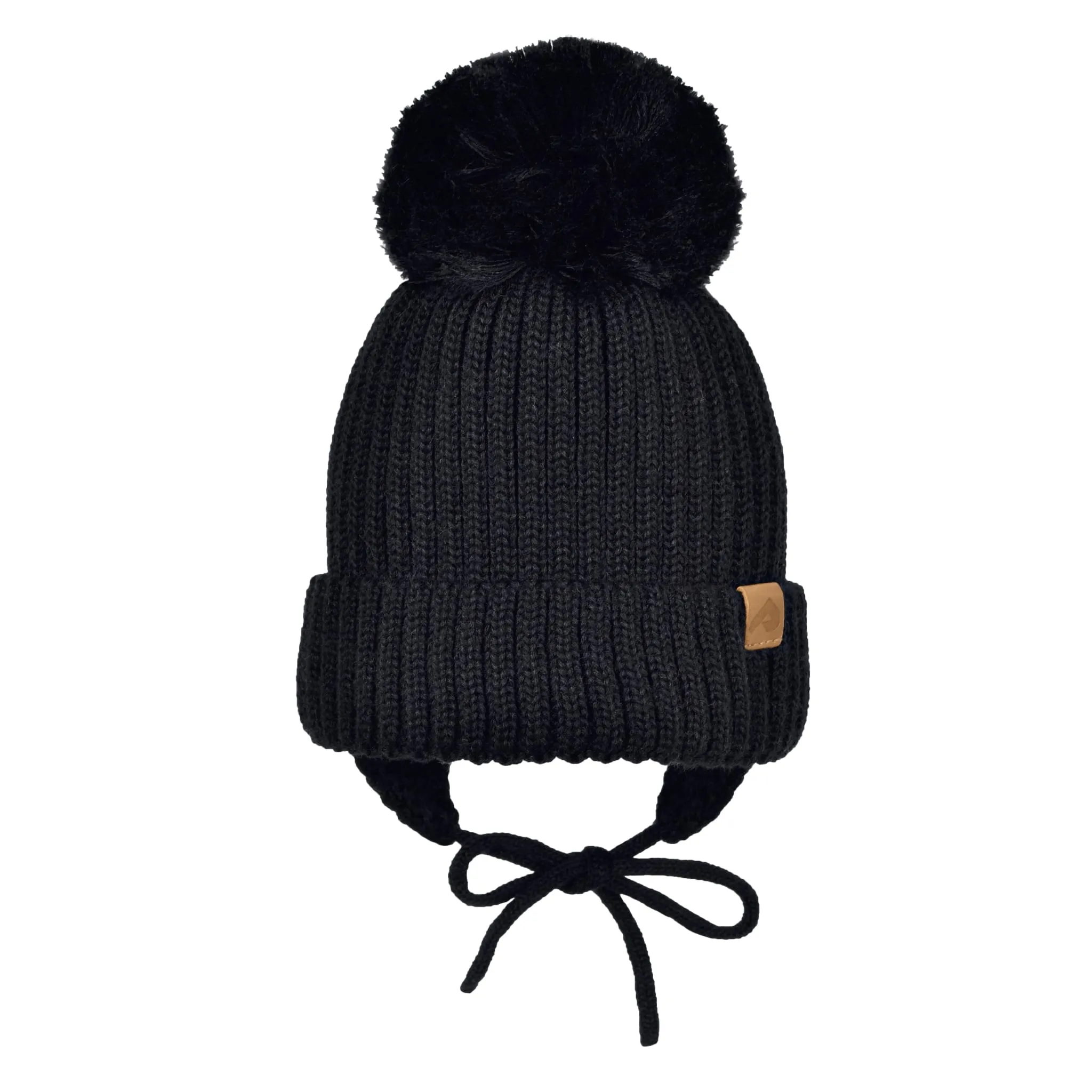 Perlimpinpin Black Knit Hat 2-6y  - Clement