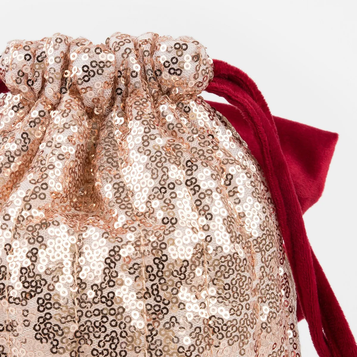 Pink Sequin Bow Bag