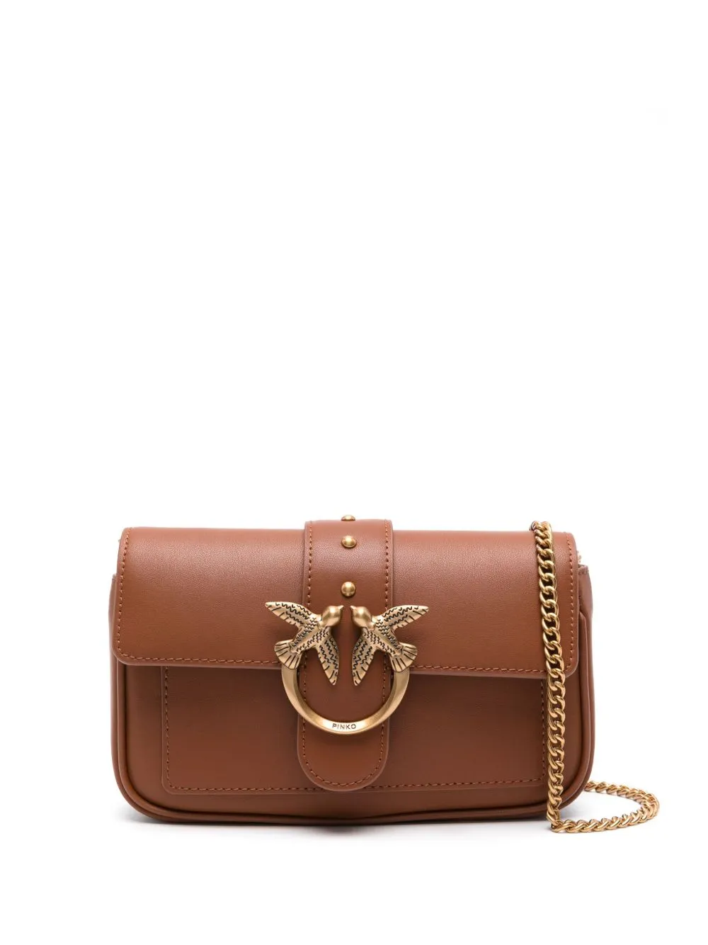 PINKO Love One Pocket cross body bag - Brown