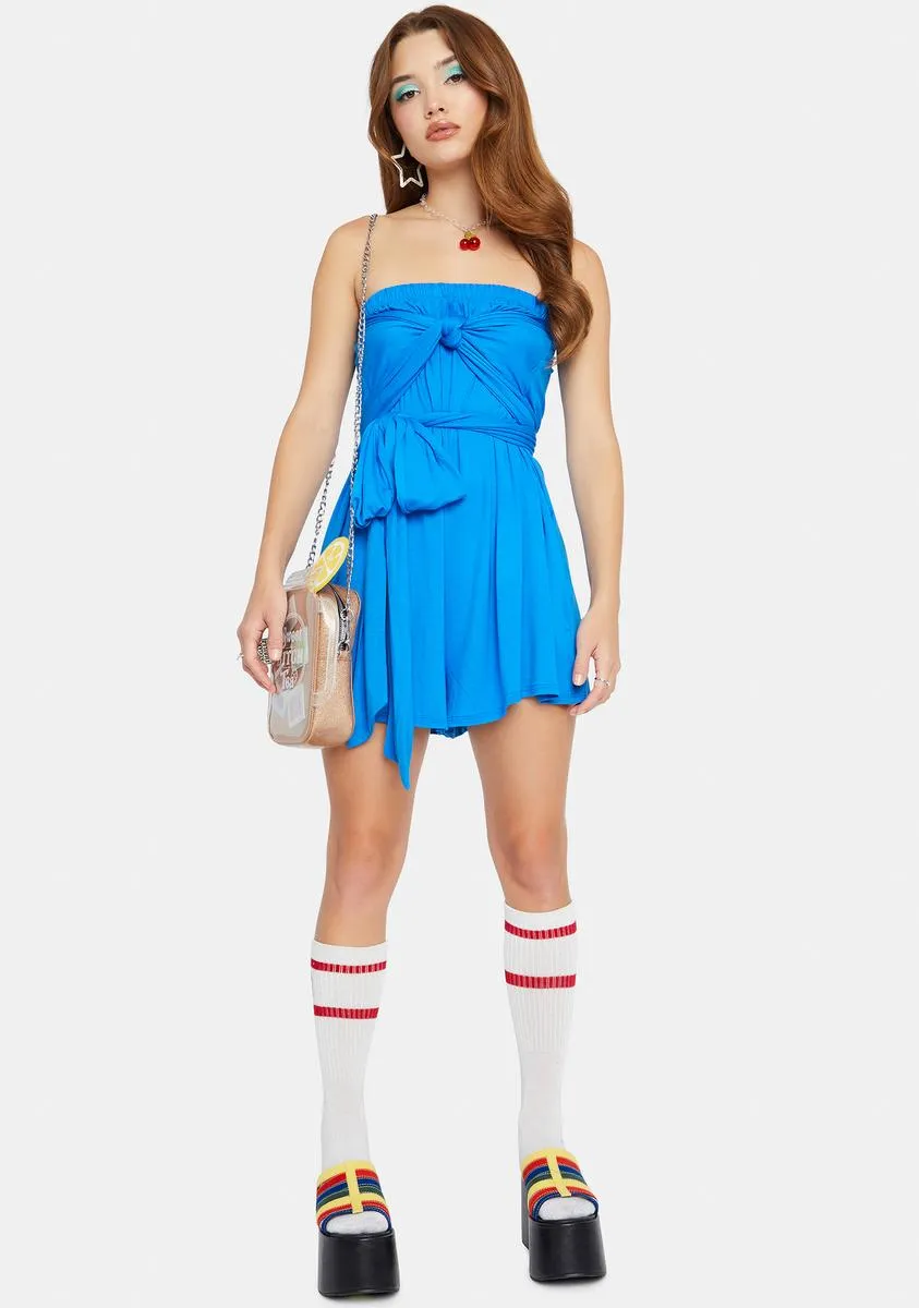 Playful Kiss Strapless Romper-