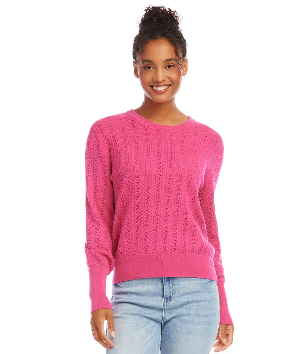 Pointelle Sweater