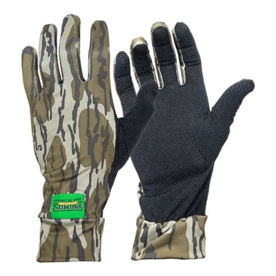 Primos Stretch-Fit Mossy Oak Bottomland Camo Hunting Gloves