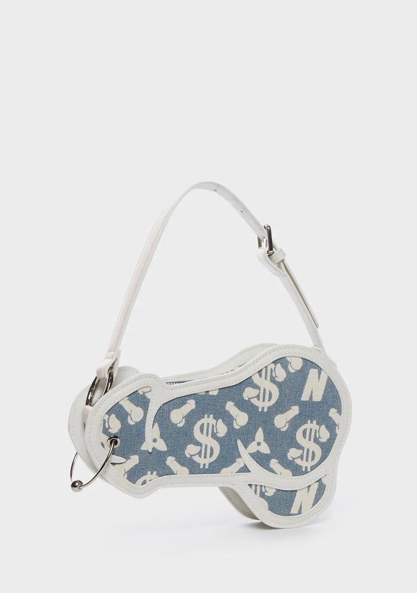 Prince Albert Denim Shoulder Bag-