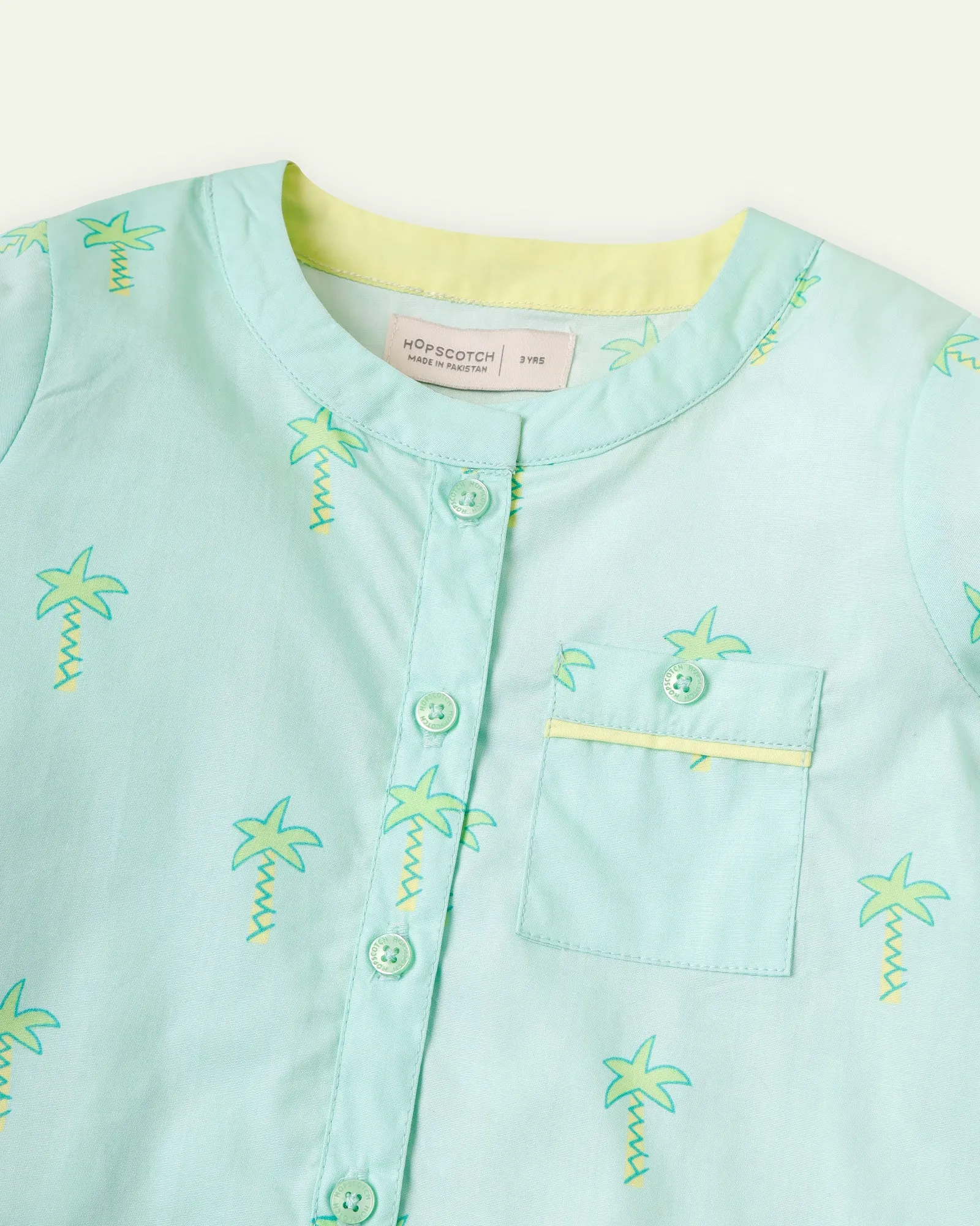 Printed Palm Tree Tunic