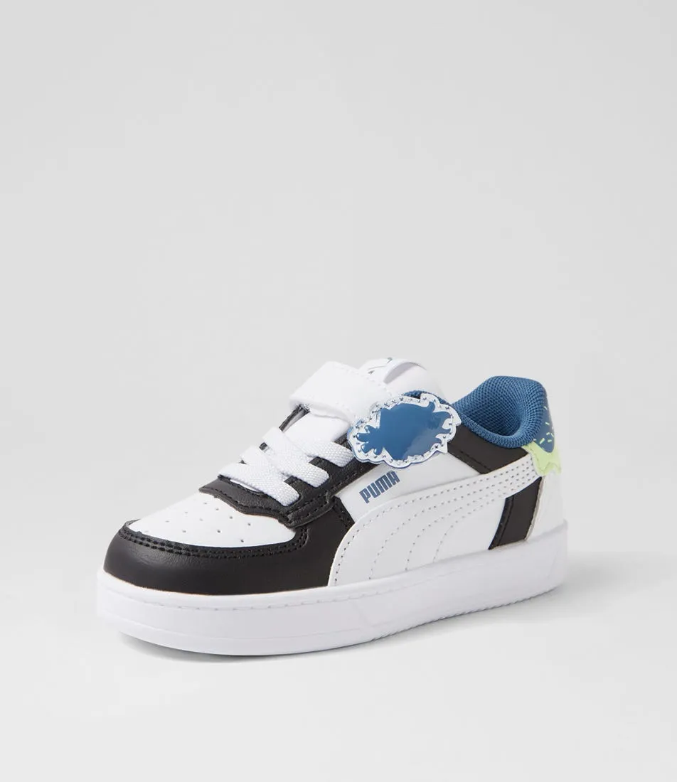 PUMA Caven 2 Trolls Tot Black White Blue Sneakers