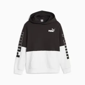 PUMA POWER Colourblock Hoodie - Boys 8-16 years | PUMA Black | PUMA Winter Layers | PUMA 