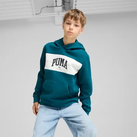 PUMA SQUAD Hoodie - Boys 8-16 years | Cold Green | PUMA Exclusion List | PUMA 