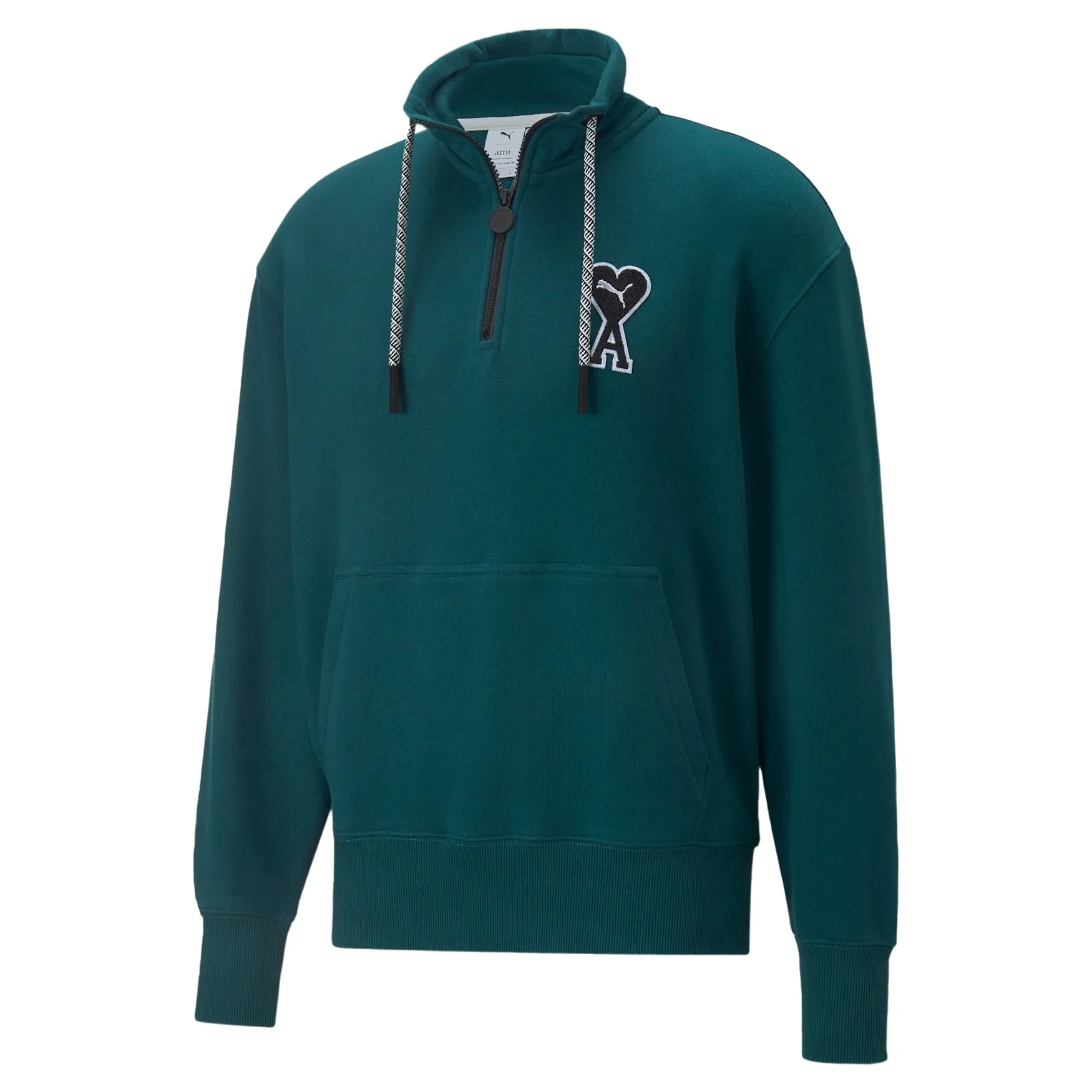 Puma x AMI Half-Zip Sweatshirt Varsity Green