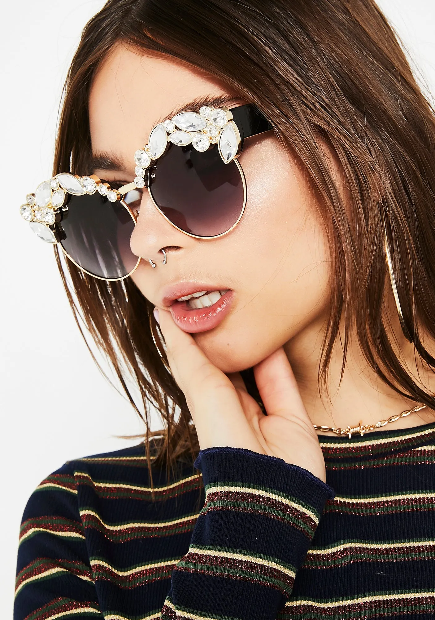 Purely Yours Crystal Sunglasses-