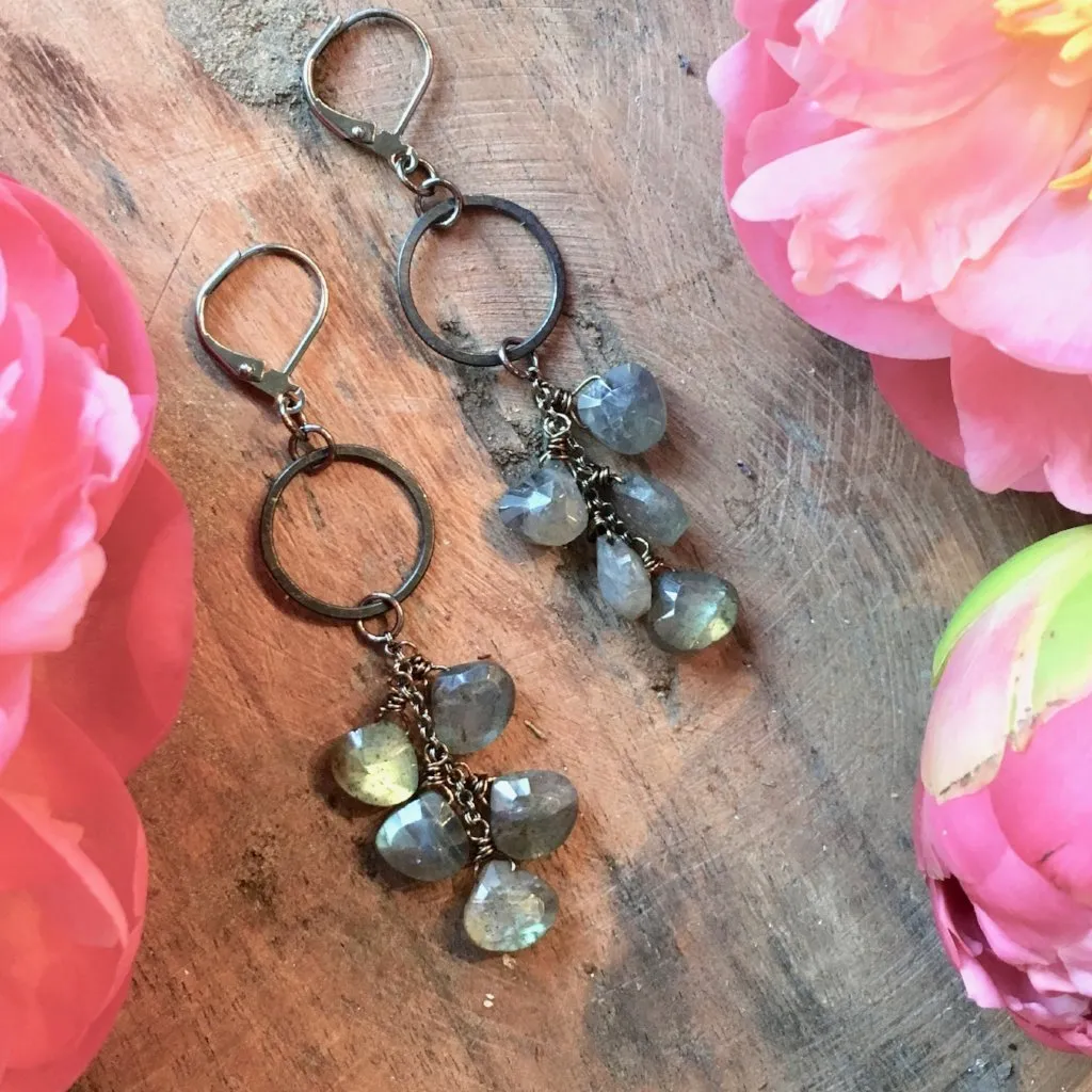 Quinn Earrings - Labradorite