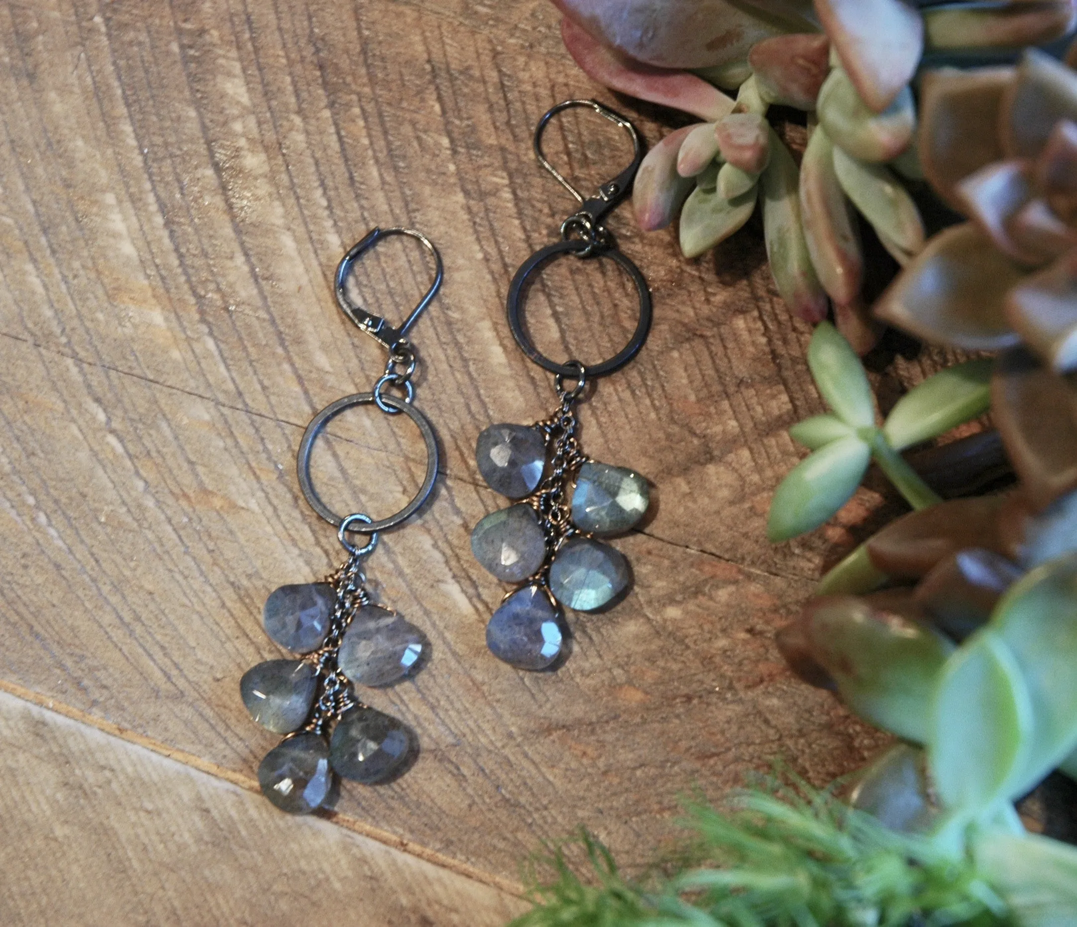 Quinn Earrings - Labradorite