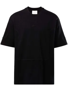 Reebok LTD logo-embroidered cotton T-shirt - Black