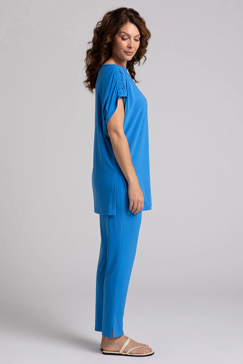 Revelry Tunic with Ruched Shoulder | Marine