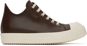 Rick Owens Brown Low Sneakers