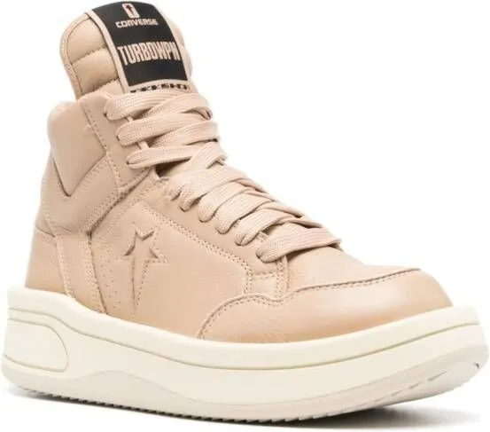 Rick Owens DRKSHDW x DRKSHDW Turbowpn leather sneakers Neutrals