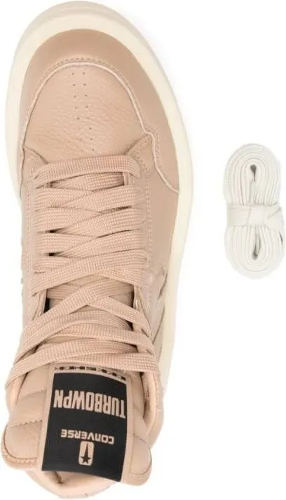 Rick Owens DRKSHDW x DRKSHDW Turbowpn leather sneakers Neutrals