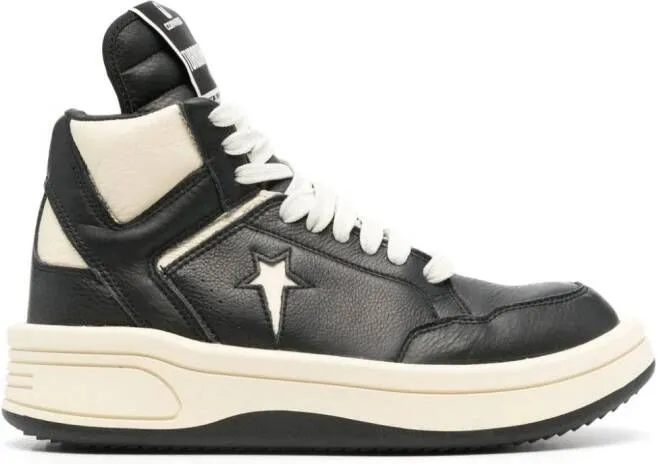 Rick Owens DRKSHDW x DRKSHDW Turbowpn leather sneakers Neutrals