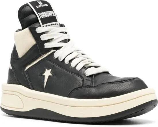 Rick Owens DRKSHDW x DRKSHDW Turbowpn leather sneakers Neutrals