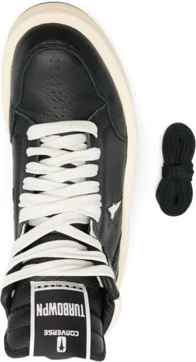 Rick Owens DRKSHDW x DRKSHDW Turbowpn leather sneakers Neutrals