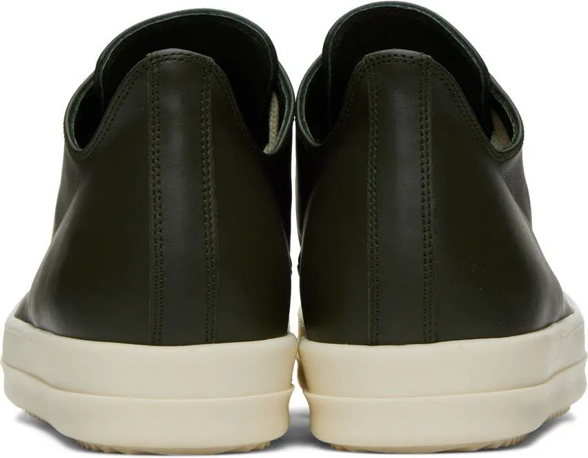 Rick Owens Green Low Sneakers