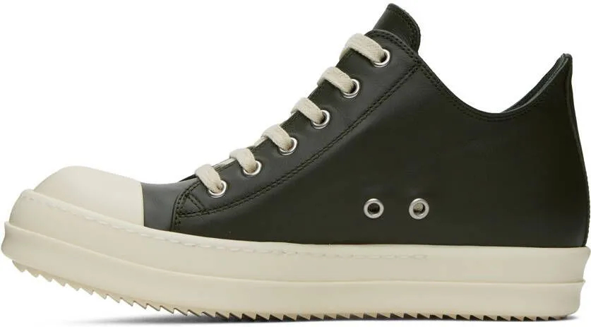 Rick Owens Green Low Sneakers