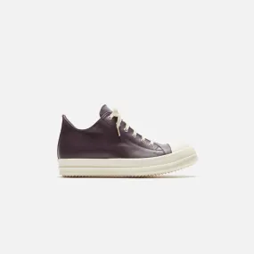 Rick Owens Scarpe in Pelle Low Sneakers - Amethyst / Milk