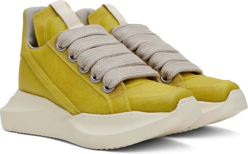 Rick Owens Yellow Geth Sneakers