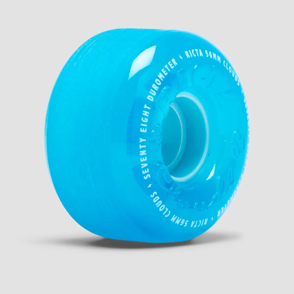 Ricta Clouds 78a Skateboard Wheels Translucent Blue 56mm