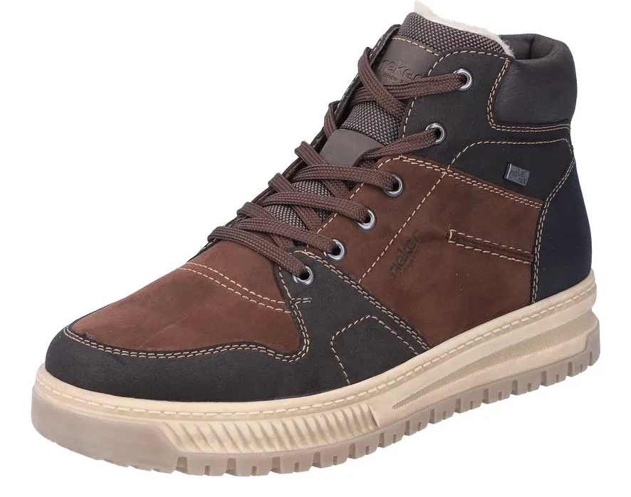 Rieker Espresso Warmlined Lace Up Boot